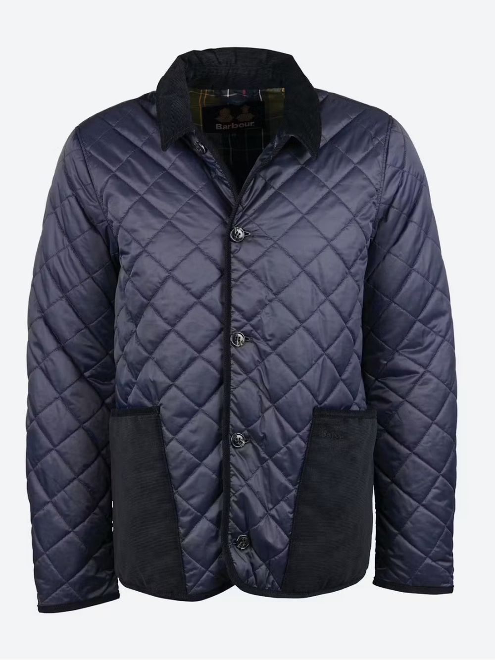 Barbour Men's Hoxton Liddesdale Quilted Jacket: Navy - L